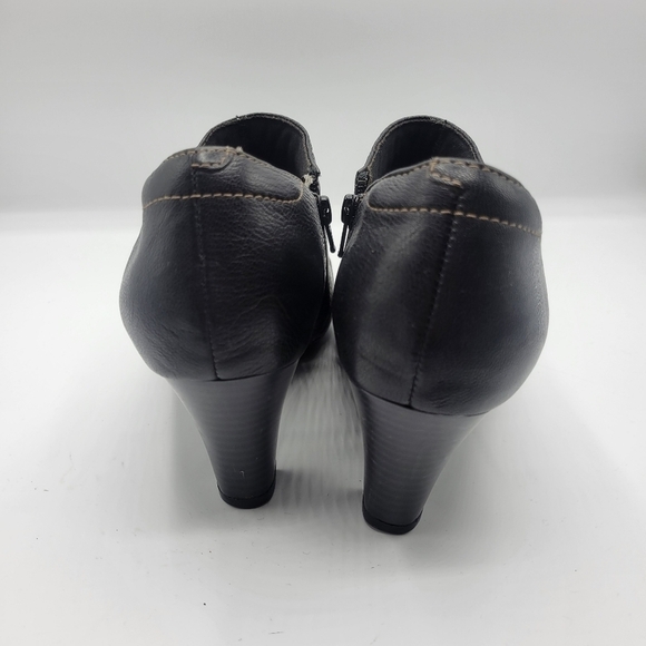 Clarks Bendables leather upper ankle booties size 8 1/2 M - Picture 4 of 16